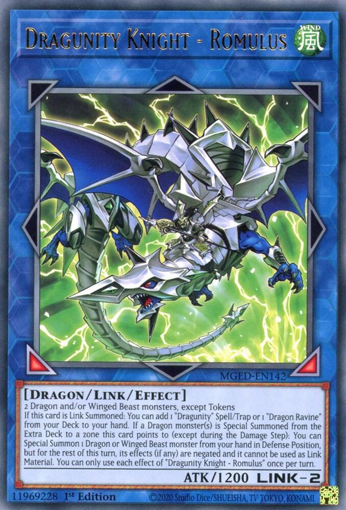 Dragunity Knight Romulus MGED-EN142 (Maximum Gold: El Dorado)  - 1st Edition