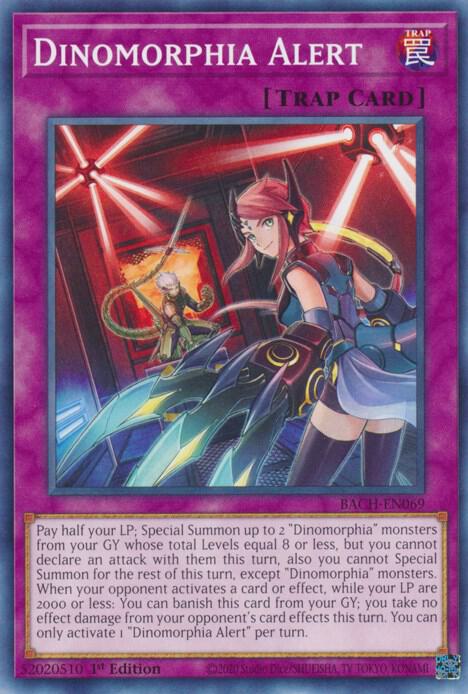 Dinomorphia Alert BACH-EN069 (Battle of Chaos)  - 1st Edition