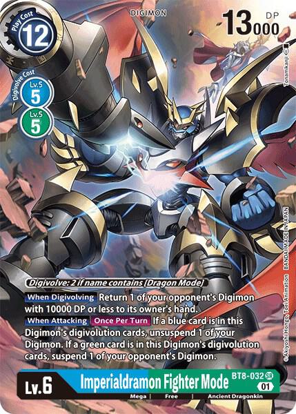 Imperialdramon Fighter Mode Alternate Art BT8-032 SR (New Awakening)  - Foil
