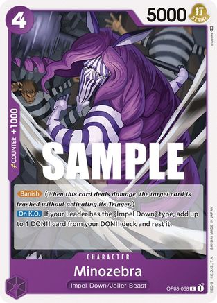Minozebra (OP03-068) - Normal Common - Pillars of Strength