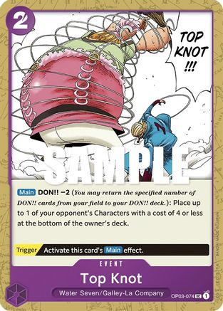 Top Knot (OP03-074) - Normal Uncommon - Pillars of Strength