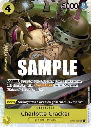 Charlotte Cracker (OP03-108) - Foil Super Rare - Pillars of Strength