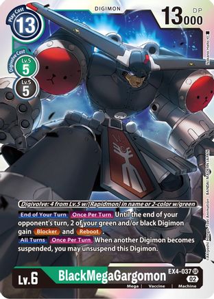 BlackMegaGargomon (EX4-037) Foil Super Rare - Alternative Being Booster