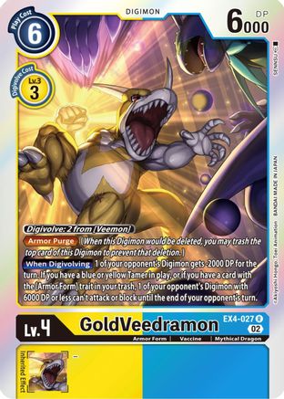 GoldVeedramon (EX4-027) Foil Rare - Alternative Being Booster