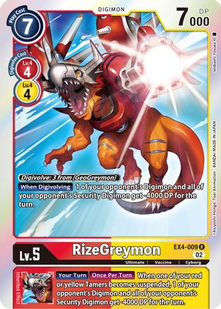 RizeGreymon (EX4-009) Foil Rare - Alternative Being Booster