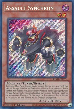 Assault Synchron (BLMR-EN003) - Secret Rare - 1st Edition - Battles of Legend: Monstrous Revenge