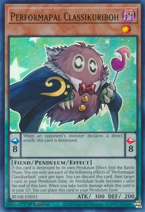 Performapal Classikuriboh (BLMR-EN031) - Ultra Rare - 1st Edition - Battles of Legend: Monstrous Revenge