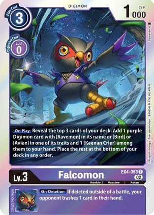 Falcomon (EX4-053) Foil Rare - Alternative Being Booster