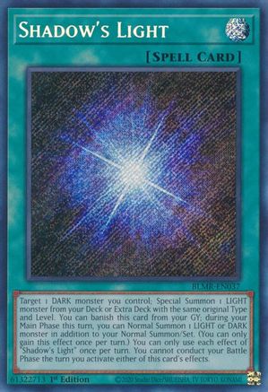 Shadow's Light (BLMR-EN037) - Secret Rare - Battles of Legend: Monstrous Revenge