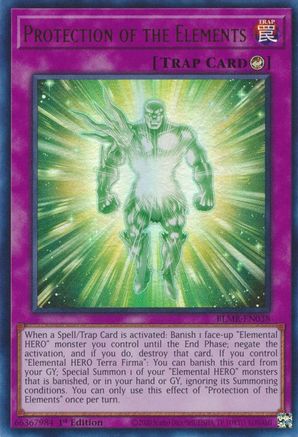 Protection of the Elements (BLMR-EN038) - Ultra Rare - Battles of Legend: Monstrous Revenge