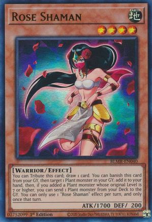 Rose Shaman (BLMR-EN040) - Ultra Rare - 1st Edition - Battles of Legend: Monstrous Revenge