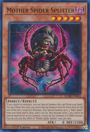 Mother Spider Splitter (BLMR-EN044) - Ultra Rare - 1st Edition - Battles of Legend: Monstrous Revenge