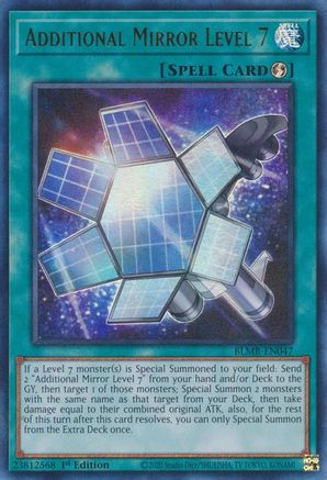 Additional Mirror Level 7 (BLMR-EN047) - Ultra Rare - Battles of Legend: Monstrous Revenge