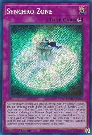 Synchro Zone (BLMR-EN048) - Secret Rare - 1st Edition - Battles of Legend: Monstrous Revenge