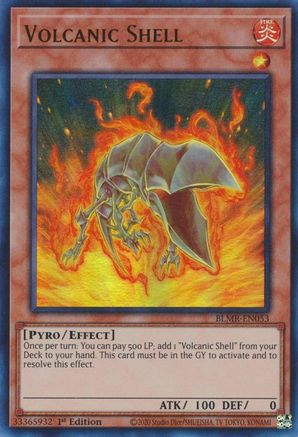 Volcanic Shell (BLMR-EN053) - Ultra Rare - 1st Edition - Battles of Legend: Monstrous Revenge