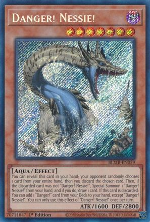 Danger! Nessie! (BLMR-EN059) - Secret Rare - 1st Edition - Battles of Legend: Monstrous Revenge