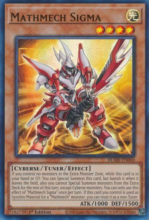 Mathmech Sigma (BLMR-EN060) - Ultra Rare - 1st Edition - Battles of Legend: Monstrous Revenge