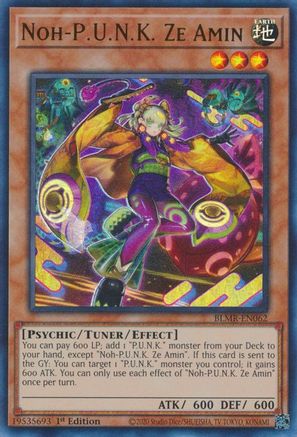 Noh-P.U.N.K. Ze Amin (BLMR-EN062) - Ultra Rare - Battles of Legend: Monstrous Revenge