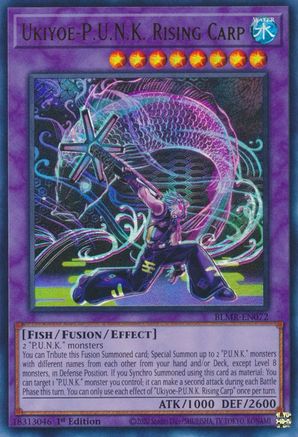Ukiyoe-P.U.N.K. Rising Carp (BLMR-EN072) - Ultra Rare - Battles of Legend: Monstrous Revenge