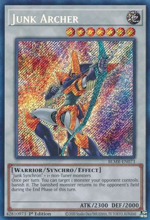 Junk Archer (BLMR-EN073) - Secret Rare - 1st Edition - Battles of Legend: Monstrous Revenge
