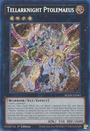 Tellarknight Ptolemaeus (BLMR-EN083) - Secret Rare - Battles of Legend: Monstrous Revenge