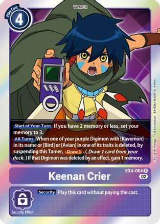 Keenan Crier (EX4-064) Foil Rare - Alternative Being Booster