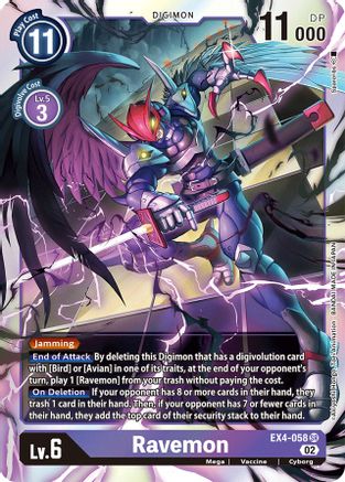 Ravemon (EX4-058) Foil Super Rare - Alternative Being Booster