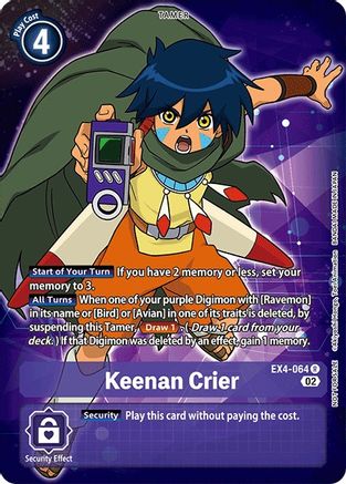 Keenan Crier (Alternate Art) (EX4-064) Foil Rare - Alternative Being Booster