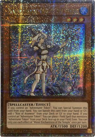Water Enchantress of the Temple (Quarter Century Secret Rare) (BLMR-EN065) - Quarter Century Secret Rare - 1st Edition - Battles of Legend: Monstrous Revenge