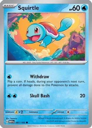 Squirtle - 007/165 7  - Common - SV: Scarlet & Violet 151