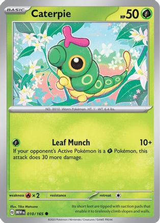 Caterpie - 010/165 10  - Common - SV: Scarlet & Violet 151