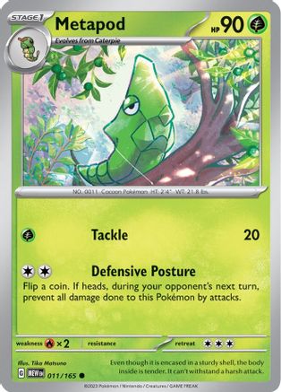 Metapod 11  - Common - SV: Scarlet & Violet 151