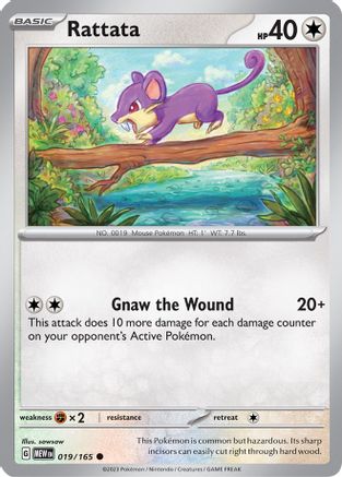 Rattata 19  - Common - SV: Scarlet & Violet 151