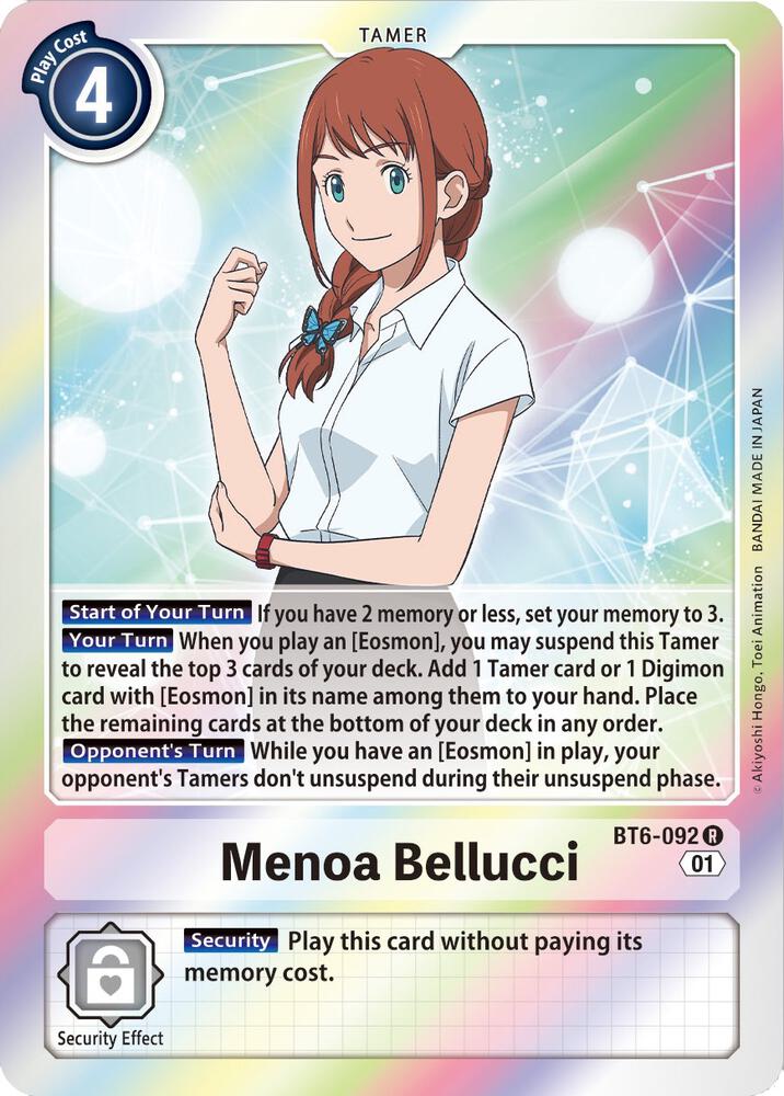 Menoa Bellucci BT6-092 R (Double Diamond)  - Foil