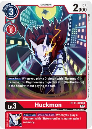 Huckmon (BT13-009)  Common - Versus Royal Knights