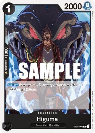 Higuma (ST08-008) - Normal Common - Starter Deck 8: Monkey.D.Luffy