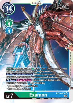 Examon (BT13-059) Foil Rare - Versus Royal Knights