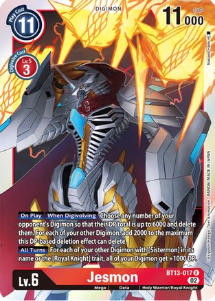 Jesmon (BT13-017) Foil Rare - Versus Royal Knights