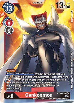 Gankoomon (BT13-019) Foil Rare - Versus Royal Knights
