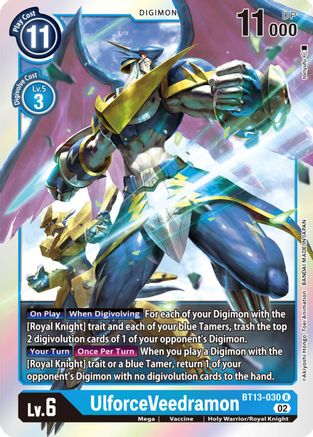 UlforceVeedramon (BT13-030) Foil Rare - Versus Royal Knights