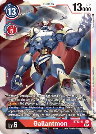 Gallantmon (BT13-111) Foil Secret Rare - Versus Royal Knights