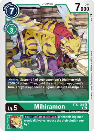 Mihiramon (BT13-053)  Uncommon - Versus Royal Knights
