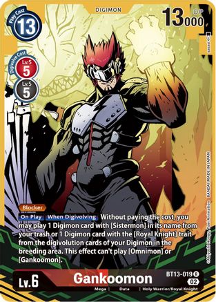 Gankoomon (Alternate Art) (BT13-019) Foil Rare - Versus Royal Knights