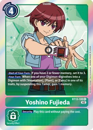 Yoshino Fujieda (BT13-100) Foil Rare - Versus Royal Knights