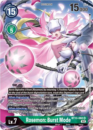Rosemon: Burst Mode (Alternate Art) (BT13-060) Foil Super Rare - Versus Royal Knights