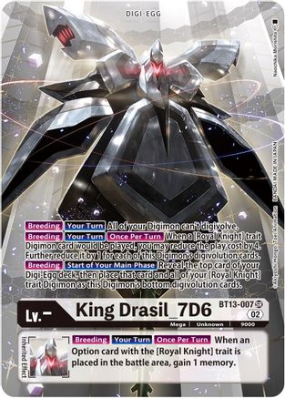 King Drasil_7D6 (Alternate Art) (BT13-007) Foil Super Rare - Versus Royal Knights