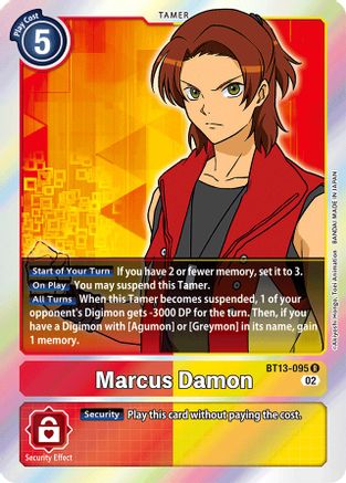 Marcus Damon (BT13-095) Foil Rare - Versus Royal Knights