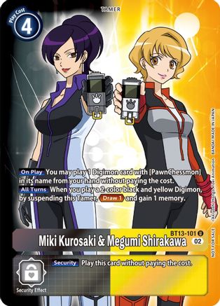 Miki Kurosaki & Megumi Shirakawa (Box Topper) (BT13-101) Foil Uncommon - Versus Royal Knights