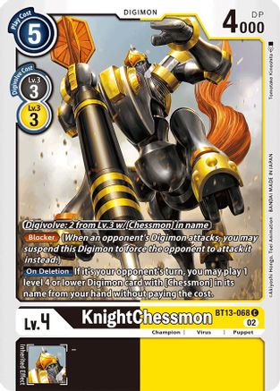 KnightChessmon BT13-068 (BT13-068)  Common - Versus Royal Knights