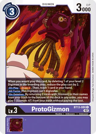 ProtoGizmon (BT13-080)  Common - Versus Royal Knights